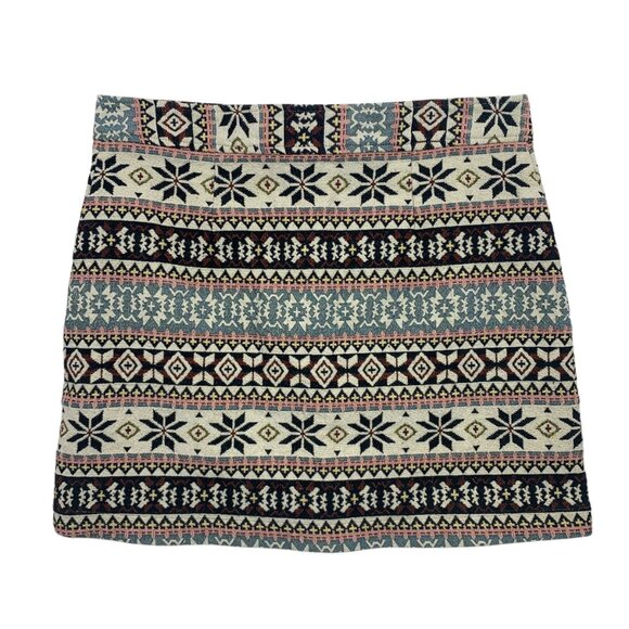 boho Button-Down Mini Skirt multicolor size large Twik - Picture 3 of 14